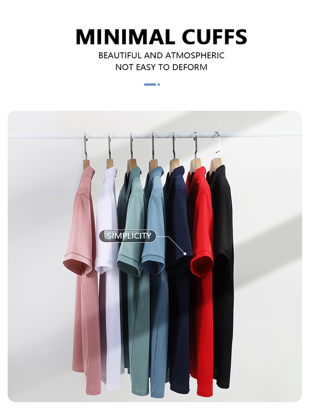 OEM Camisas Hombre Custom Logo Blank Plain Cotton Blend Promotional Casual Golf Polo Men's Polo Shirts